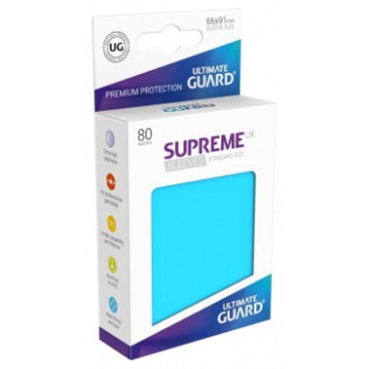 Ultimate Guard Sleeves Supreme Ux Lt Blue 80Ct