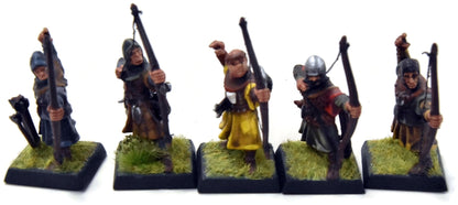 BRETONNIA 10 Peasant Bowmen #1 WELL PAINTED Warhammer Fantasy