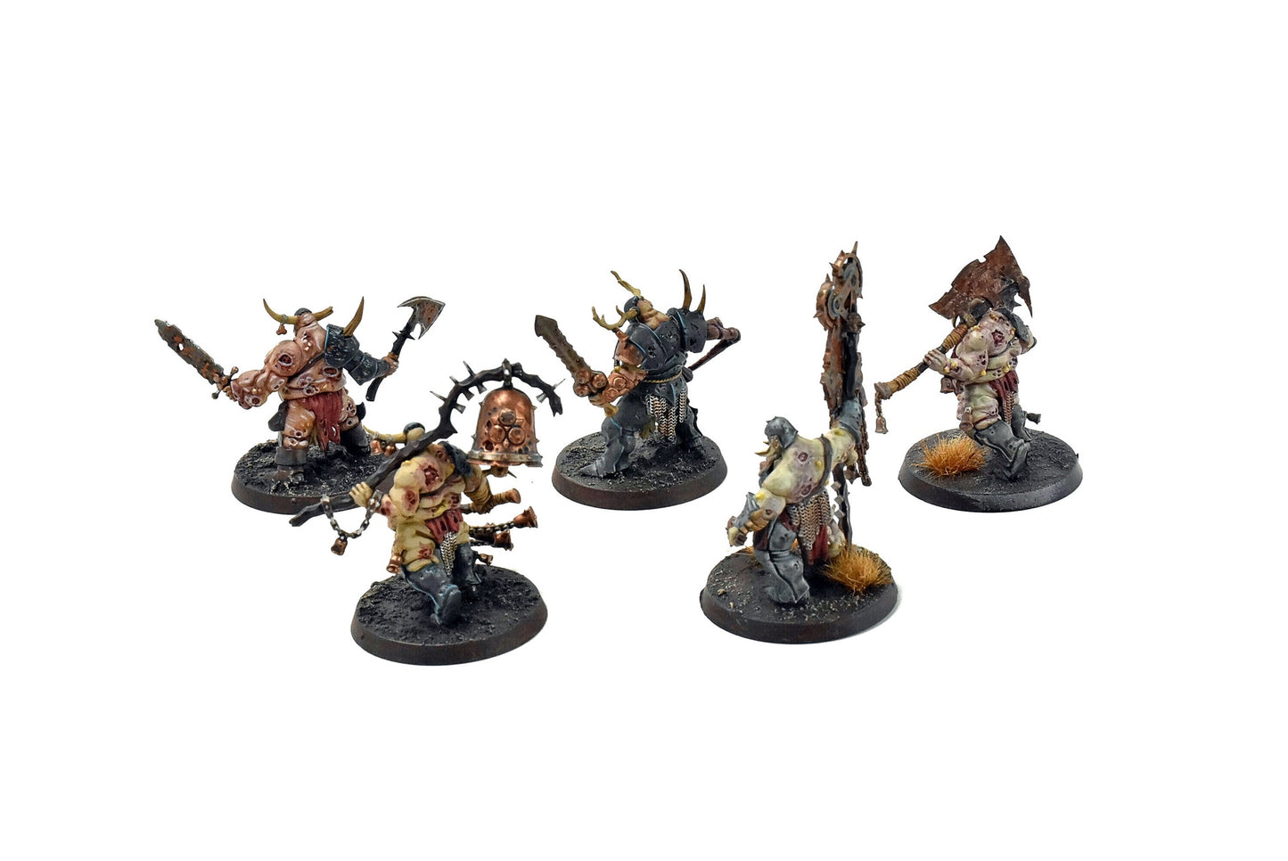 DAEMONS OF NURGLE 5 Putrid Blightking #3 WELL PAINTED Warhammer Sigmar
