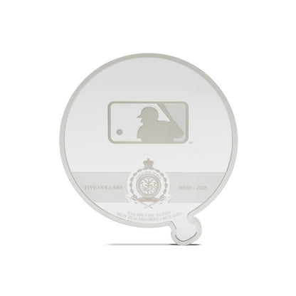 AGORO MLB - New York Yankees Team Logo 3oz Silver