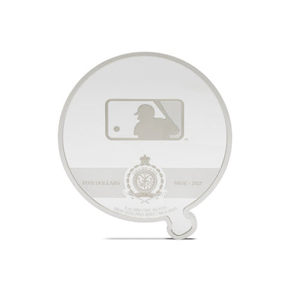 AGORO MLB - New York Yankees Team Logo 3oz Silver