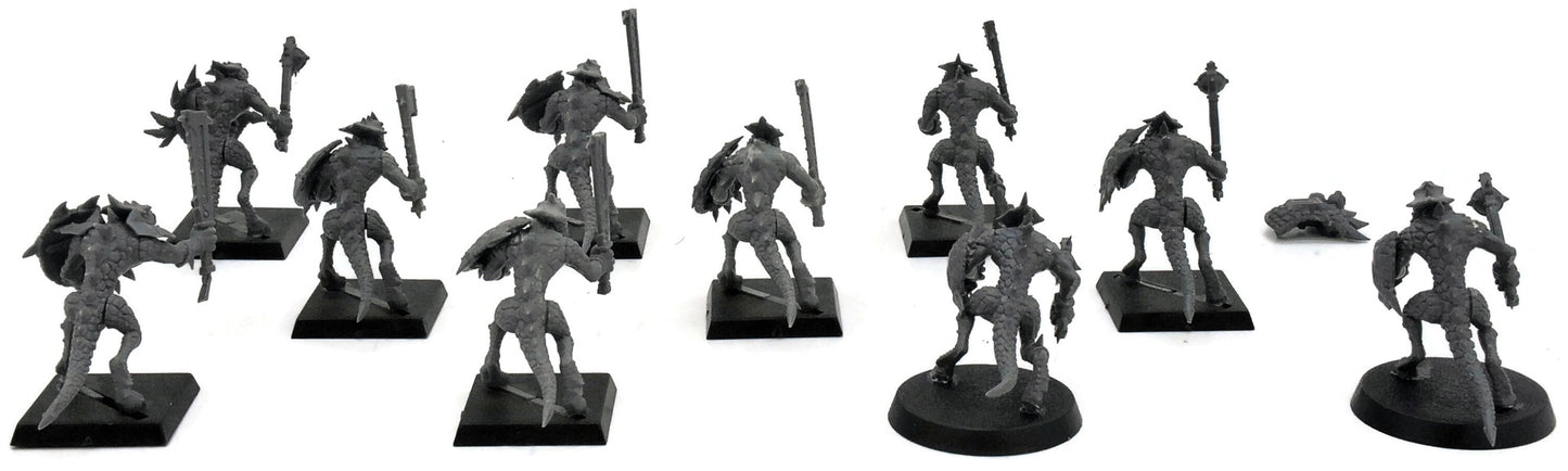 LIZARDMEN 10 Saurus Warriors #3 Warhammer Fantasy