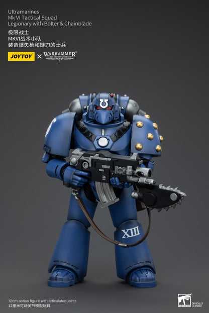 MK VI Tactical Squad Legionary with Bolter& Chainblade Ultramarines Joy Toy