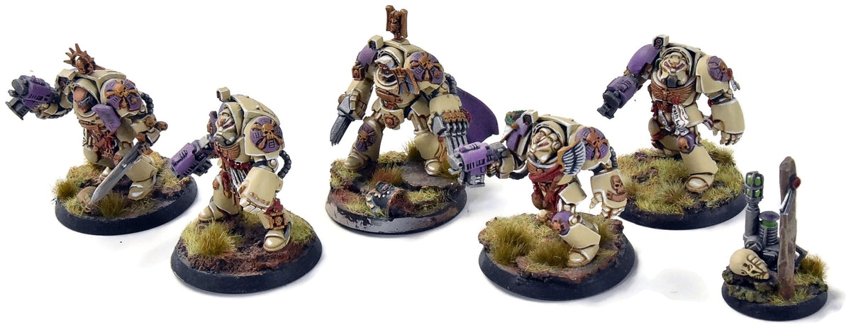SPACE MARINES 5 Terminators #2 WELL PAINTED Warhammer 40K