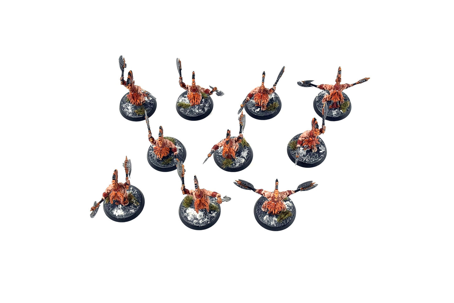 FYRESLAYERS 10 Vulkite Bersekers #2 PRO PAINTED Warhammer Sigmar