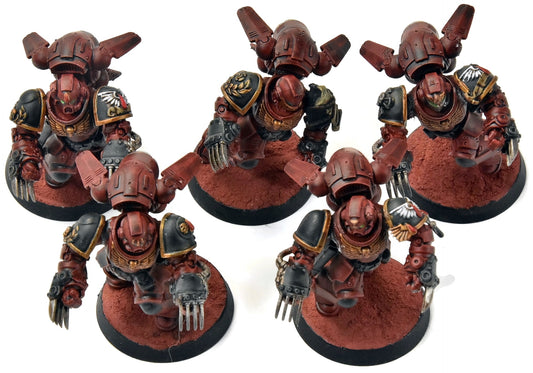 BLOOD ANGELS 5 Assault intercessors with Jump pack #1 WELL PAINTED 40K