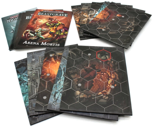 UNDERWORLDS Lot Of Game Boards And Rulebook #1 Sigmar In Shadespire Box