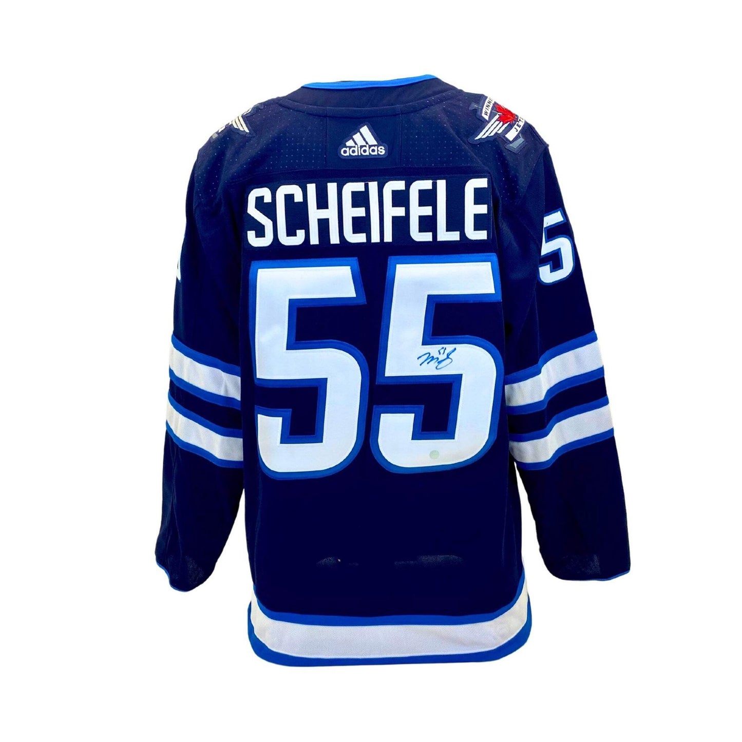 Mark  Scheifele Autographed Winnipeg Jets Blue adidas Jersey