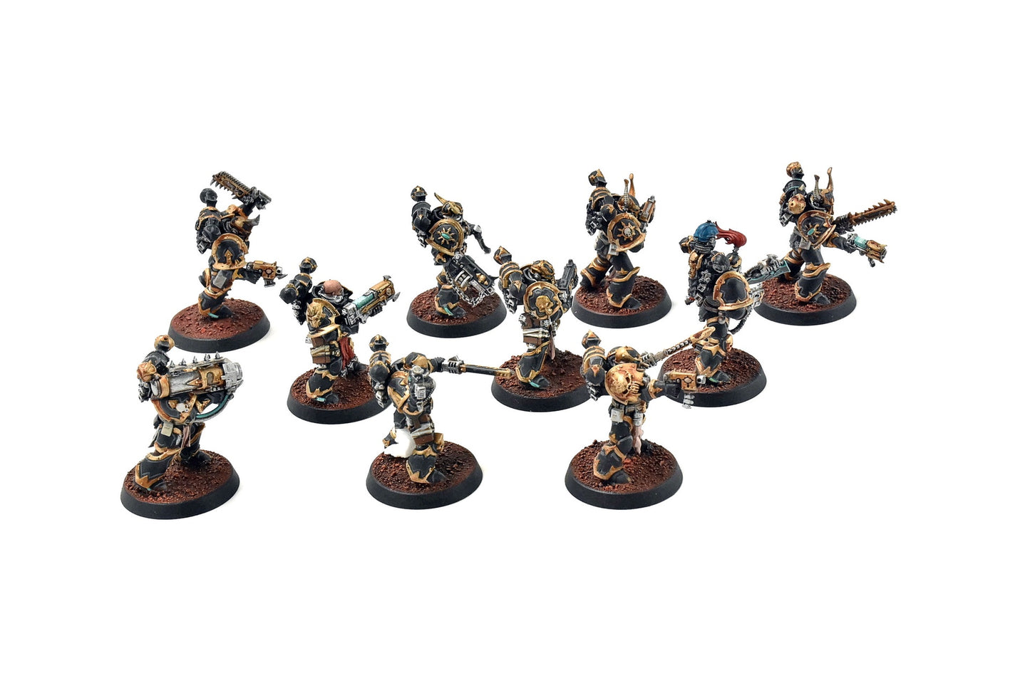 CHAOS SPACE MARINES 10 Chaos Space Marines #1 PRO PAINTED 40k