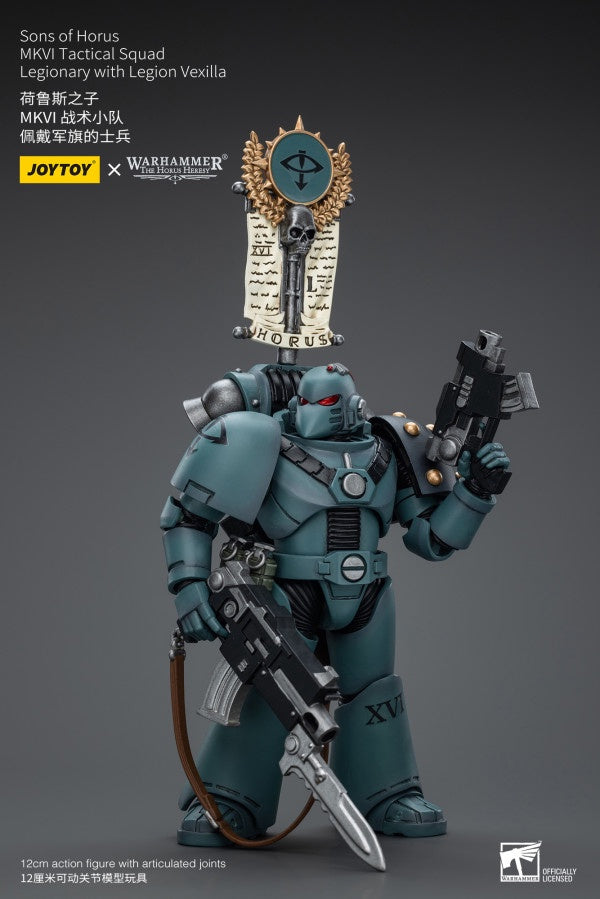 MKVI Tactical Squad Legionary with Legion Vexilla Sons of Horus Joy Toy