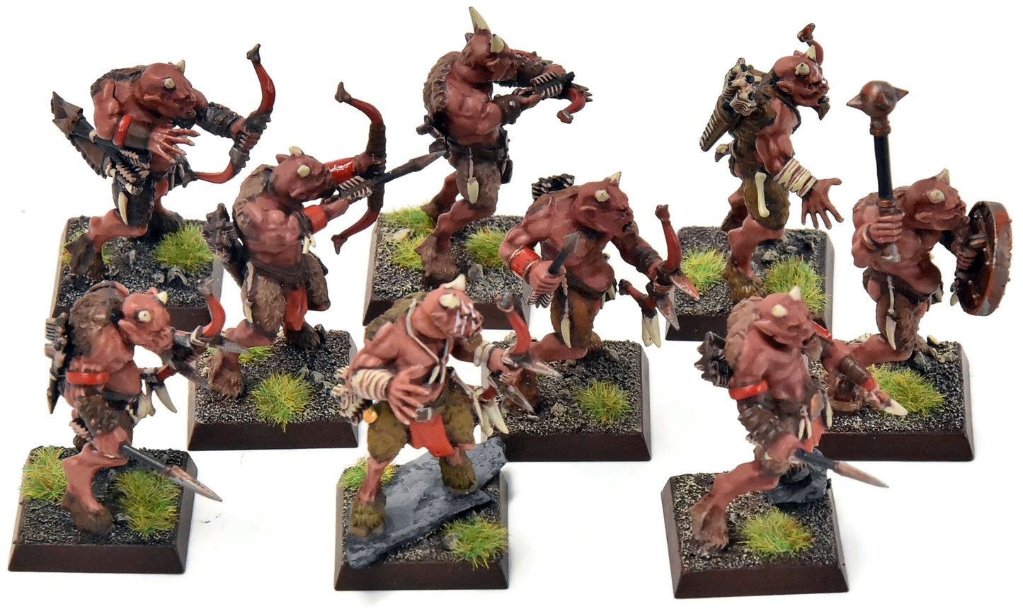 BEASTMEN 9 Ungors With Bows #4 PRO PAINTED Fantasy