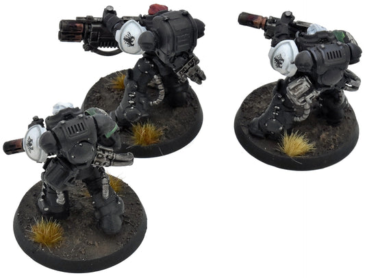 SPACE MARINES 3 Primaris Eradicators #2 WELL PAINTED 40K Raven Guard