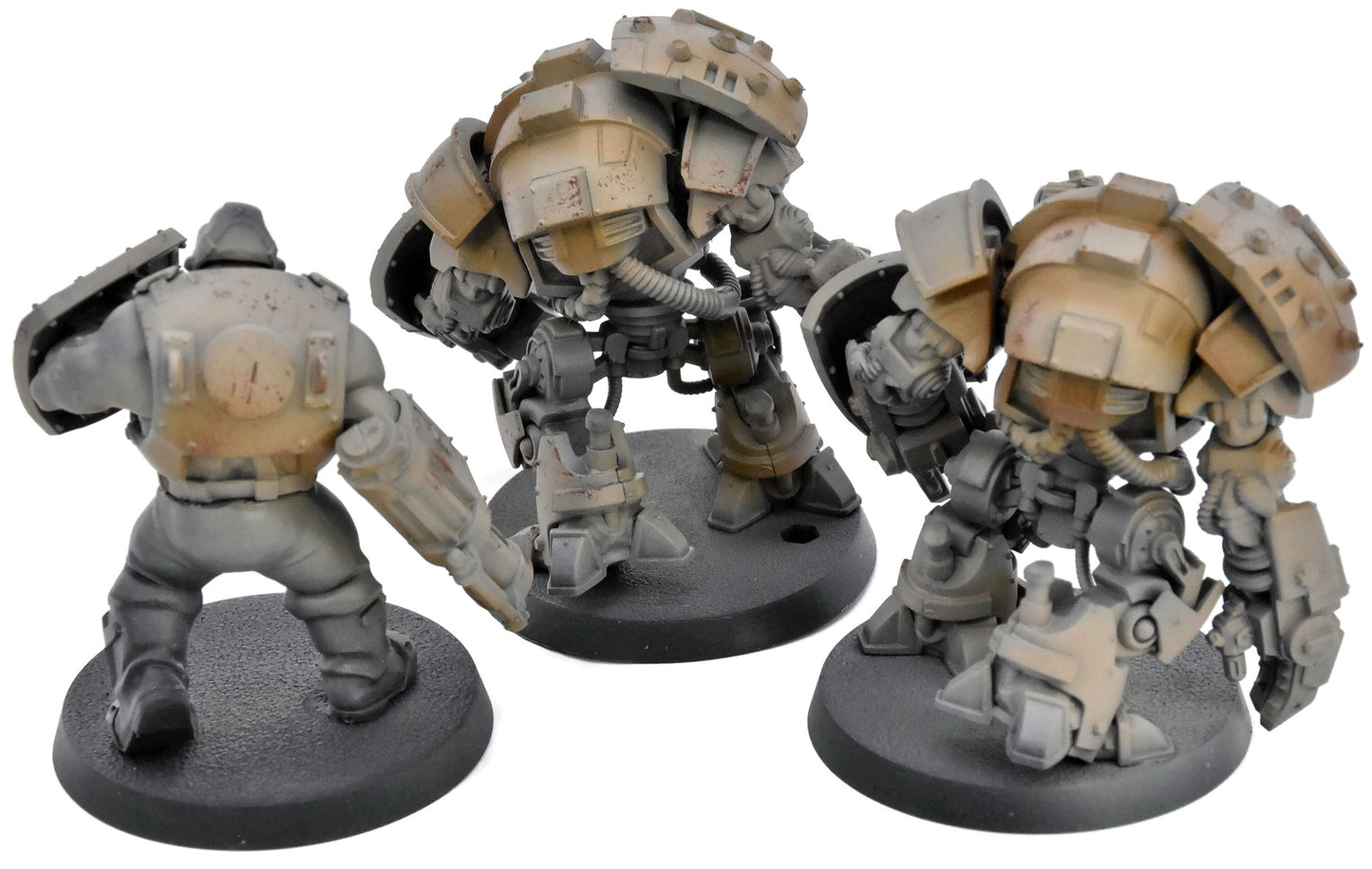 ASTRA MILITARUM 3 Auxilla Bullgryns #2 CONVERTED Warhammer 40K