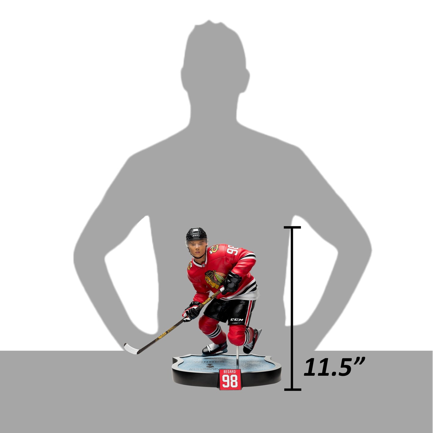 NHL 1 -6th Resin Statue - Connor Bedard (Chicago Blackhawks)