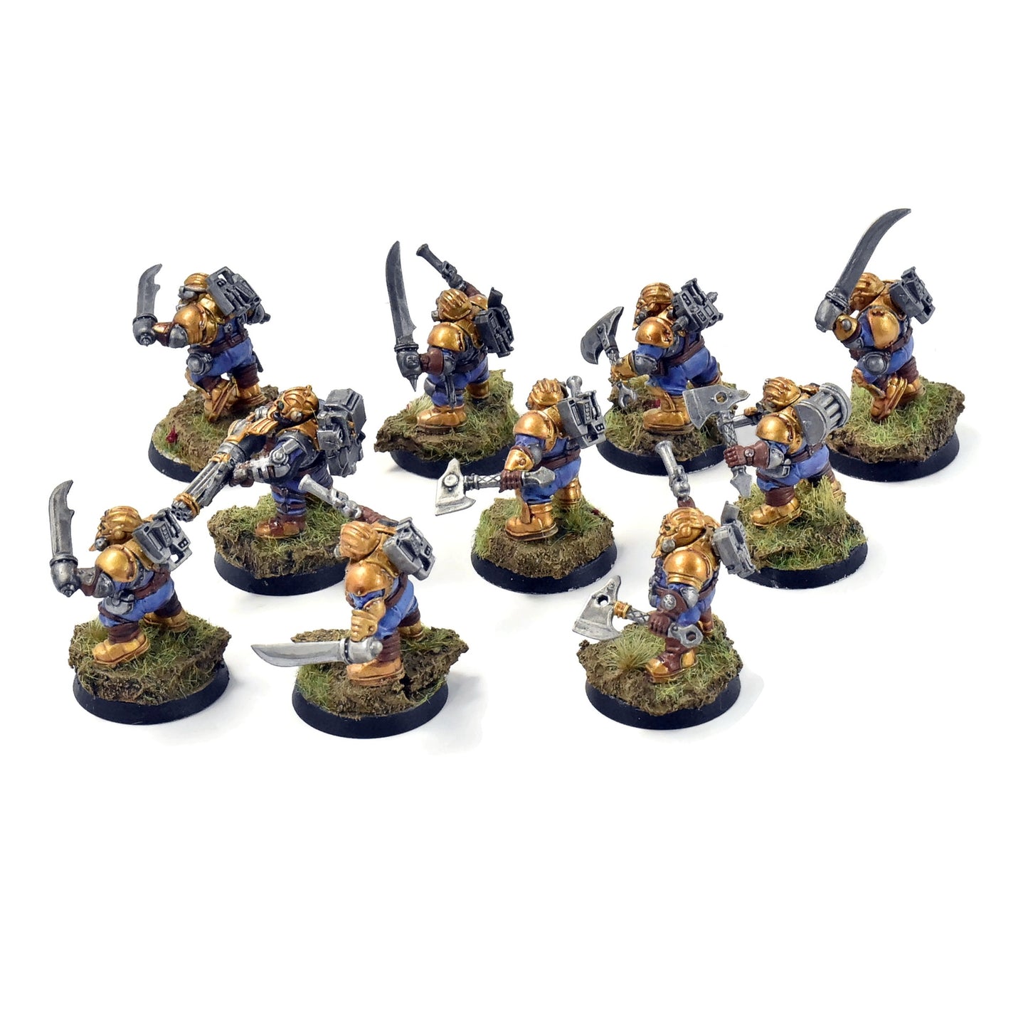KHARADRON OVERLORDS 10 Arkanaut Company #2 WELL PAINTED Sigmar