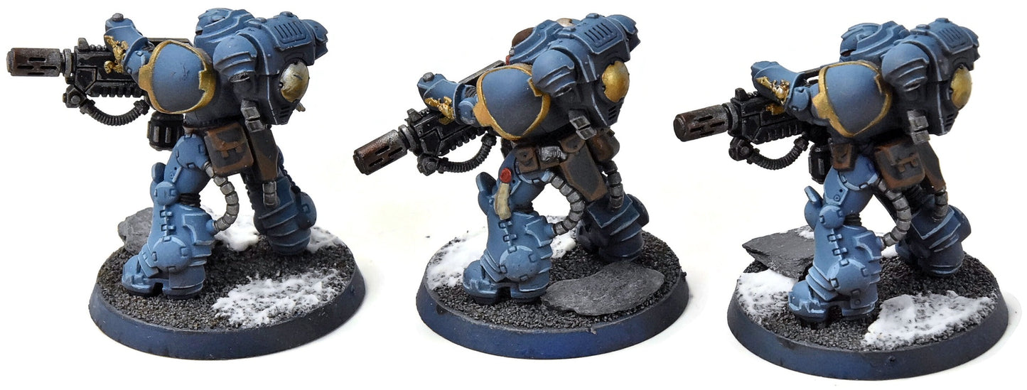 SPACE MARINES 3 Eradicators #1 WELL PAINTED Warhammer 40K