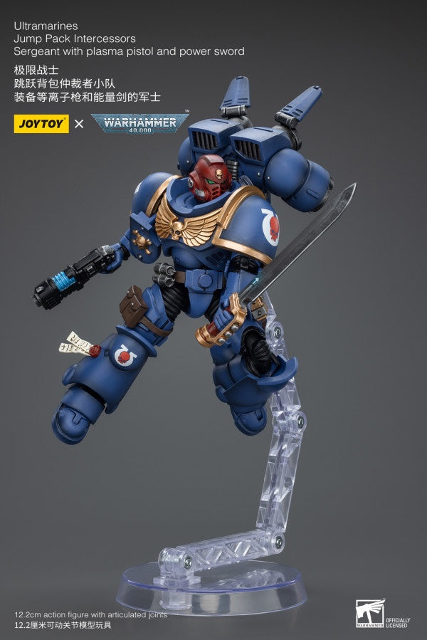 Jump Pack Intercessors Sergeant With Plasma Pistol And Power Sword Ultramarines