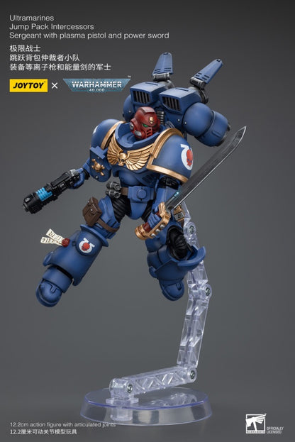 Jump Pack Intercessors Sergeant With Plasma Pistol And Power Sword Ultramarines