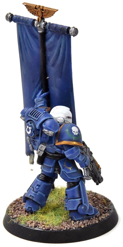 SPACE MARINES Primaris Ancient #1 WELL PAINTED 40K Ultramarines