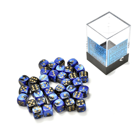 CHESSEX Blue and Gold Dice #1 Warhammer 40k D6