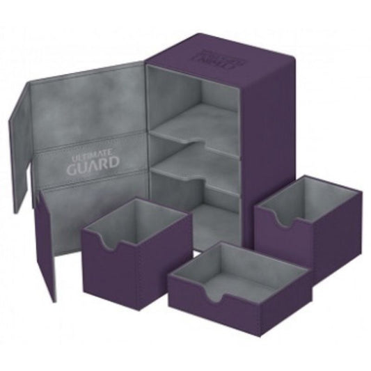 Ultimate Guard Twin Flip N Tray Deck Case Xenoskin Purple 160+
