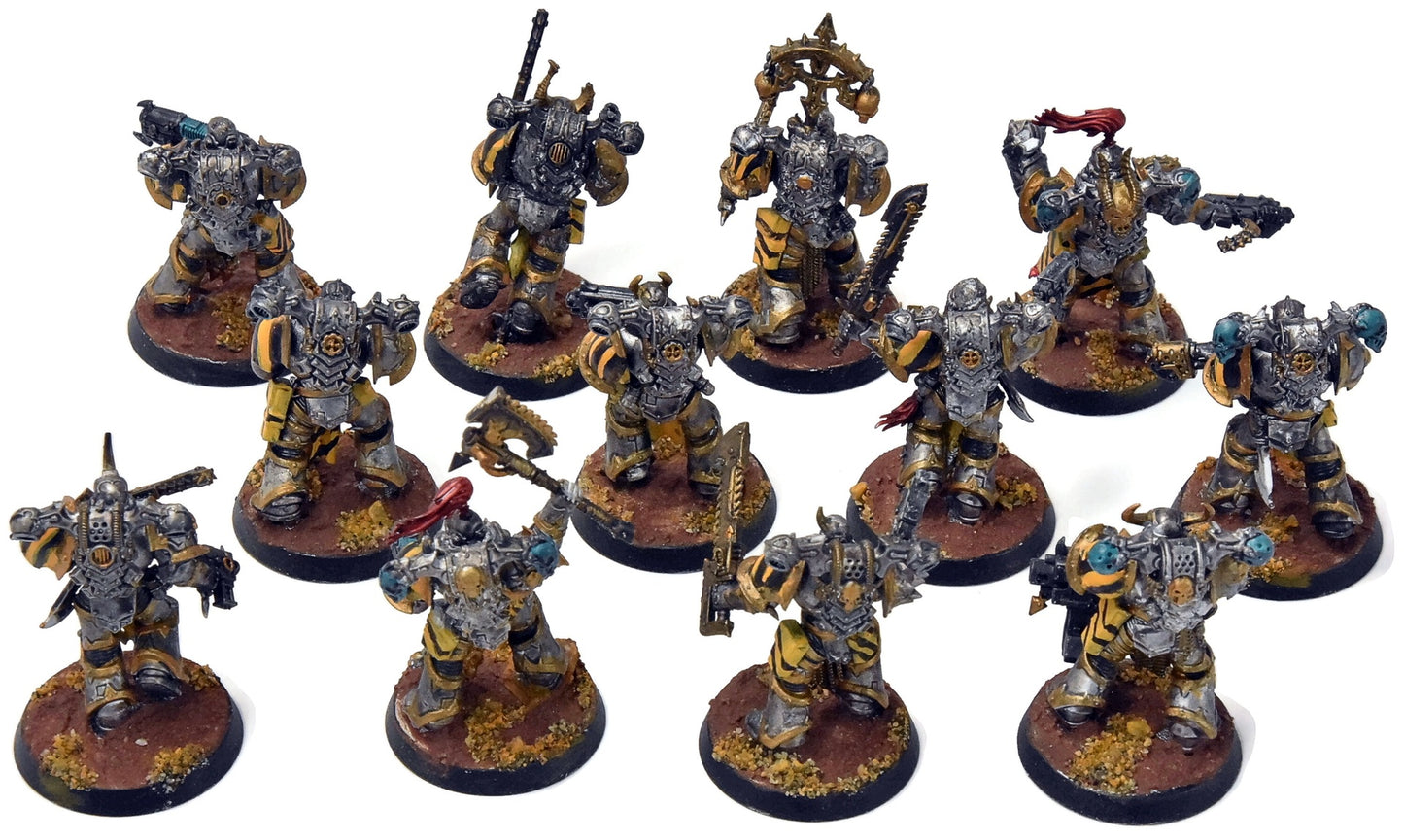 CHAOS SPACE MARINES 12 Chaos Legionnaries #2 Some Converted Warhammer 40K