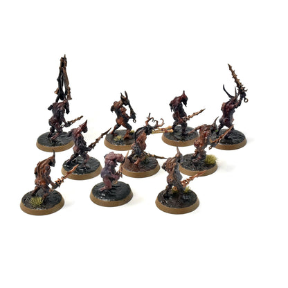 CHAOS DAEMONS 10 Plaguebearers #1 PRO PAINTED 40K SIGMAR