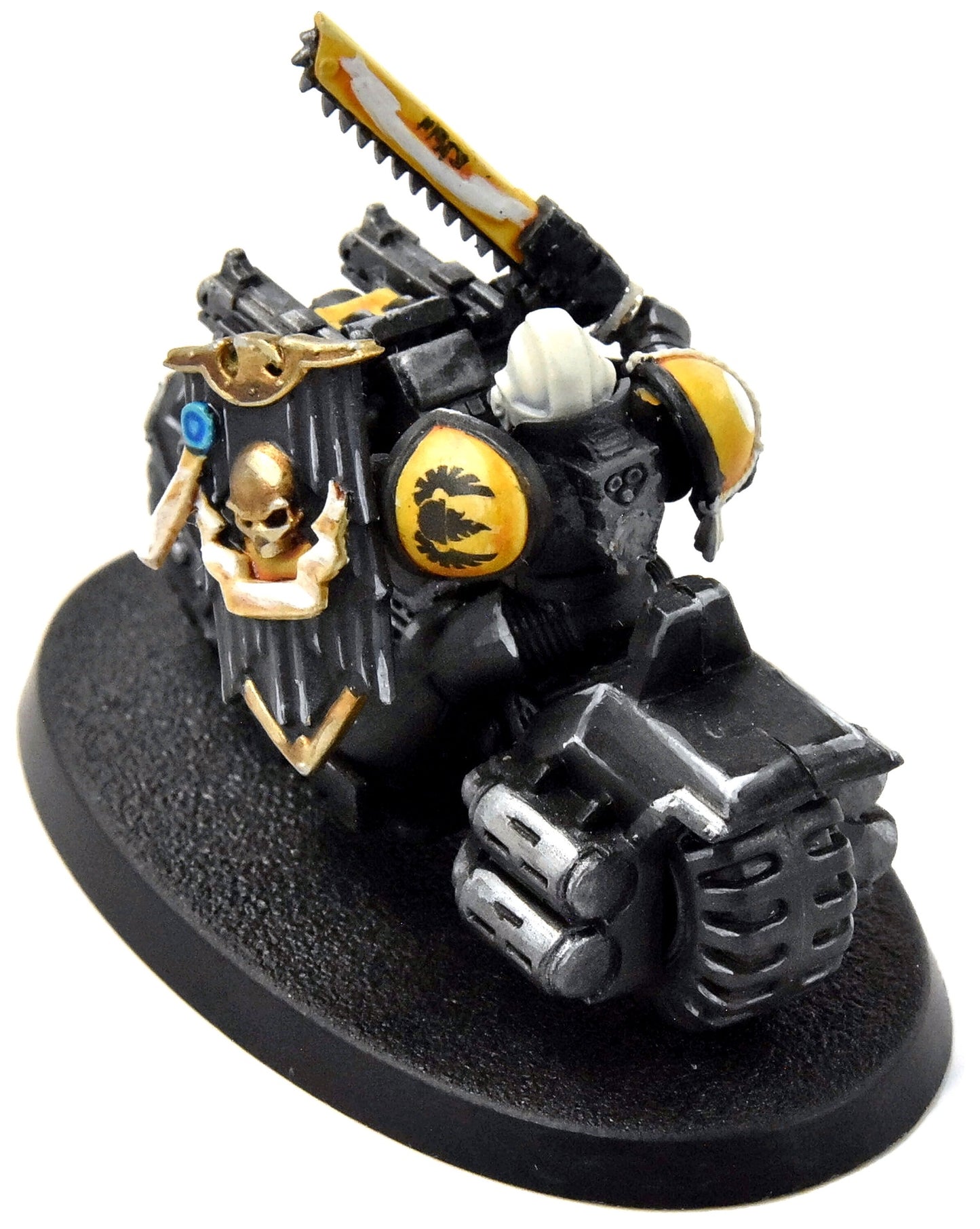 SPACE MARINES Imperial Fists Captain On Bike #1 Warhammer 40K
