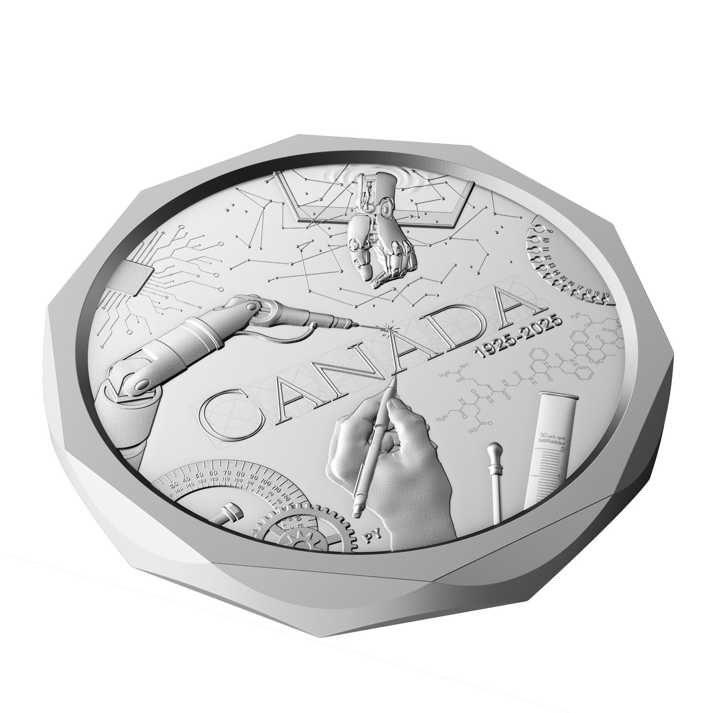 La vocation d'un ingénieur – Pièce de 25 $ en argent fin (249891)