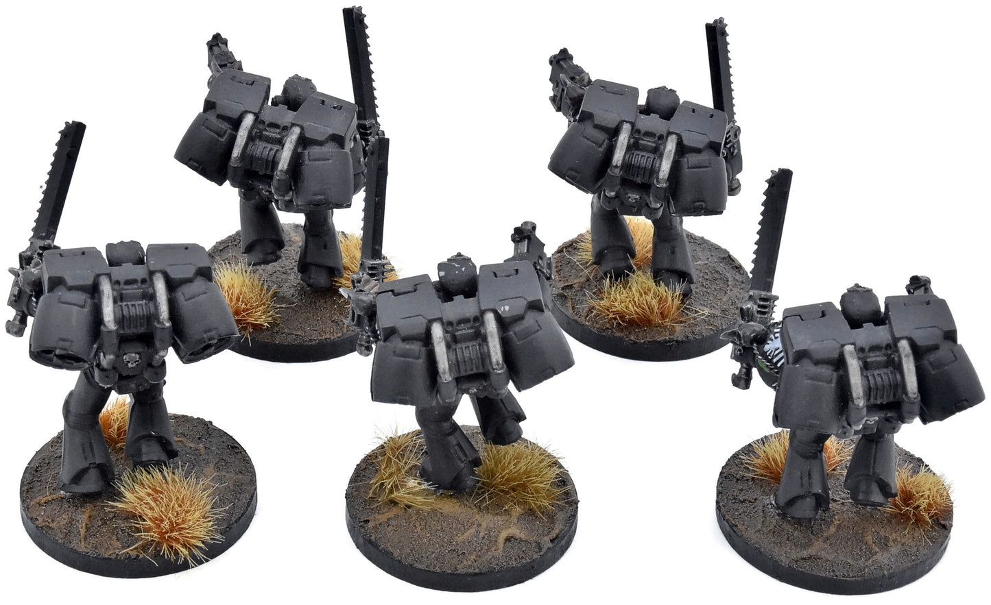SPACE MARINES 5 Vanguard Veteran Squad #2 WELL PAINTED 40K