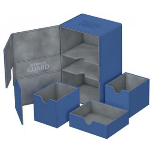 Ultimate Guard Twin Flip N Tray Deck Case Xenoskin Blue 160+