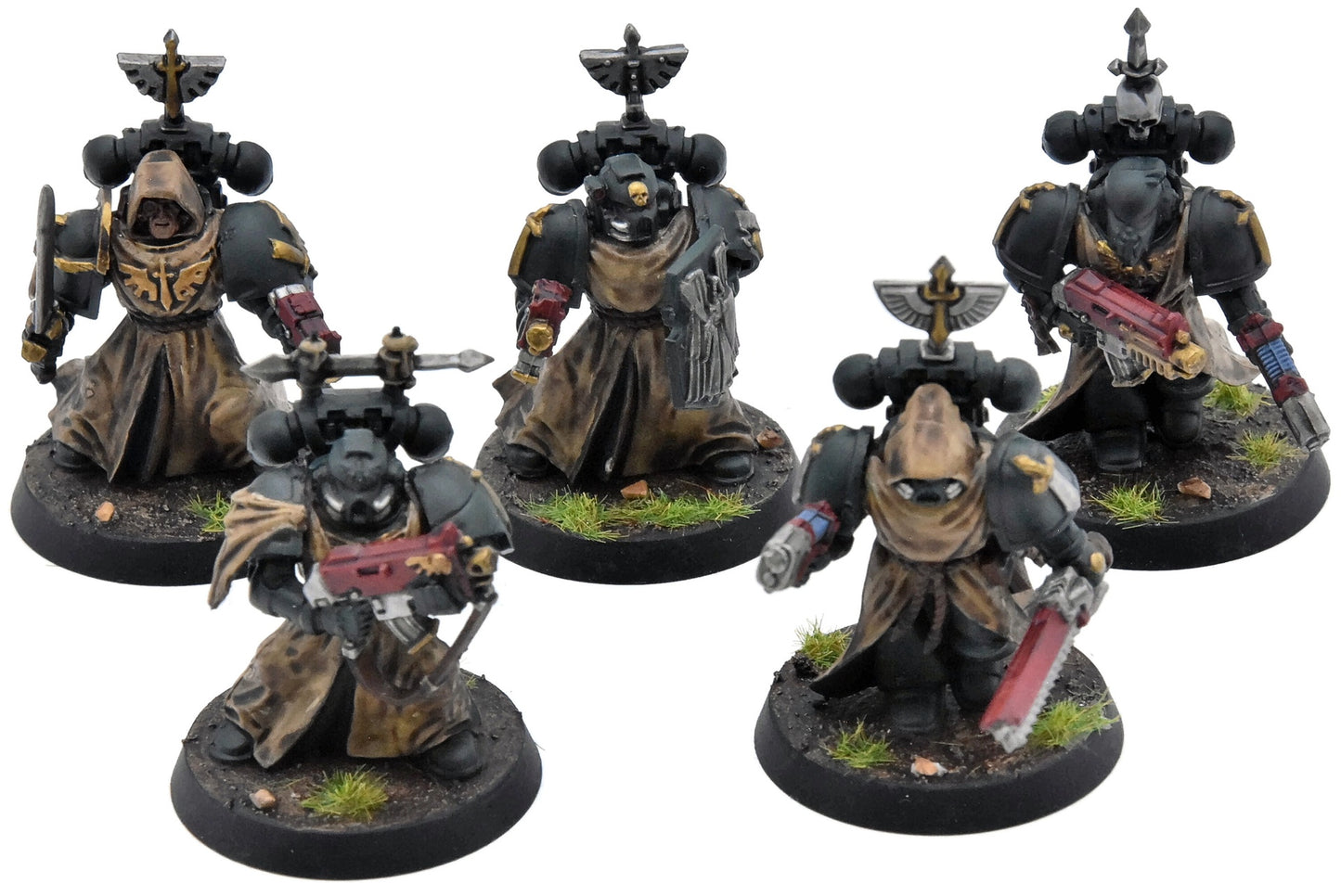 DARK ANGELS 5 Company Veterans #1 WELL PAINTED Warhammer 40K