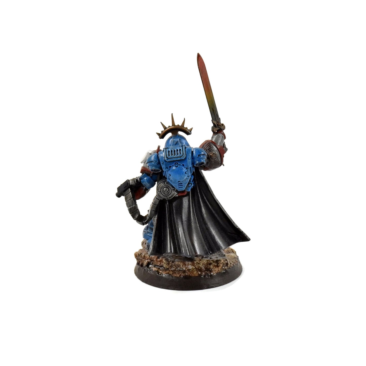 SPACE MARINES Captain in Gravis Armour #1 WELL PAINTED  Warhammer 40K