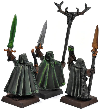 WOOD ELVES 3 Eternal Guard Command #1 METAL Warhammer Fantasy