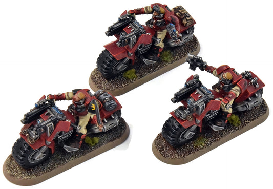BLOOD ANGELS 3 Scouts Bike #2 PRO PAINTED Warhammer 40K Bikes