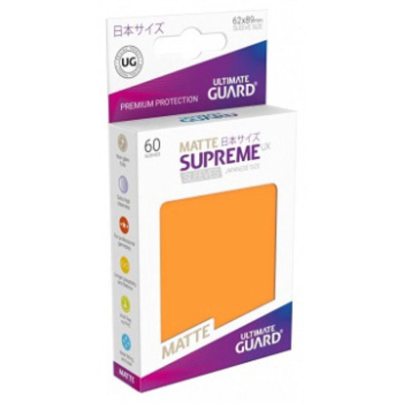 Ultimate Guard Sleeves Supreme Ux Small Matte Orange 60Ct