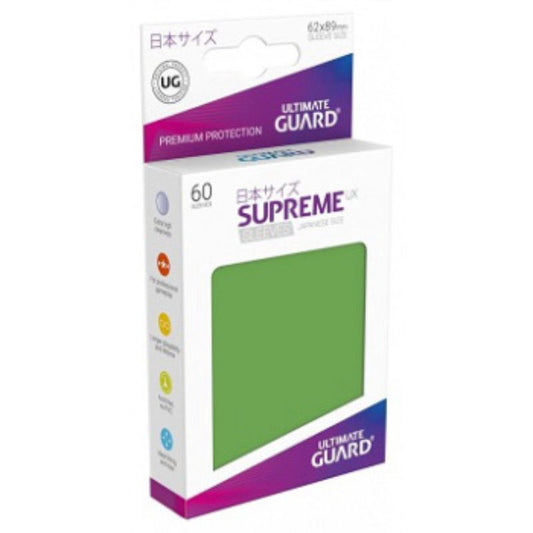 Ultimate Guard Sleeves Supreme Ux Small Green 60Ct