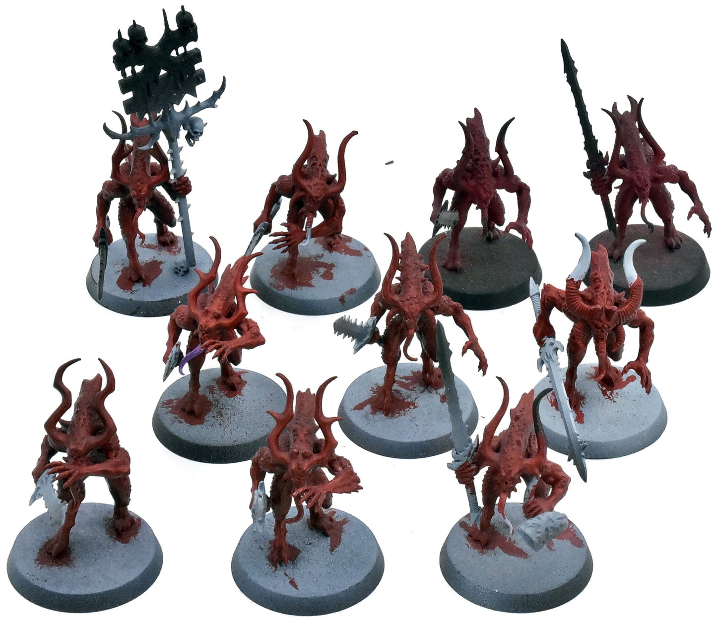 BLADES OF KHORNE 10 Bloodletters Of Khorne #7 Warhammer Sigmar