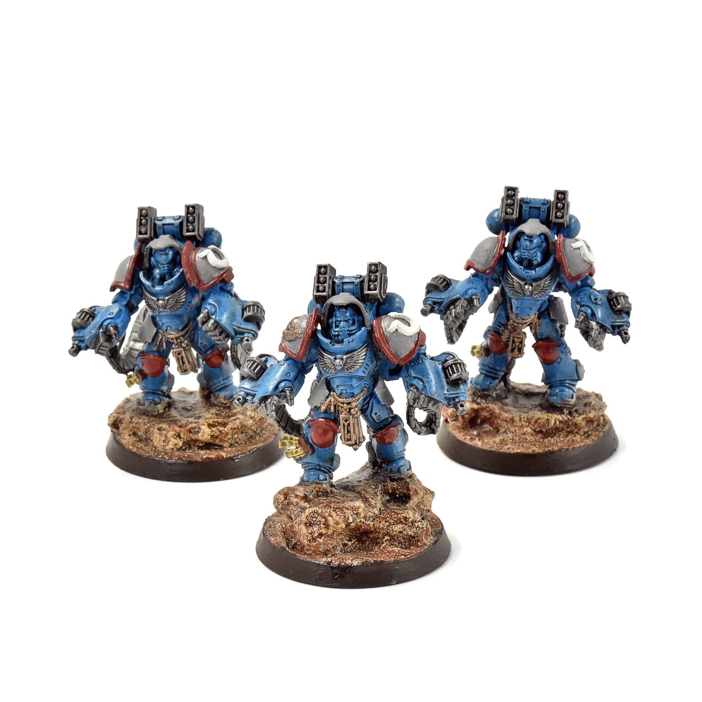 SPACE MARINES 3 Aggressors #2 WELL PAINTED Warhammer 40K