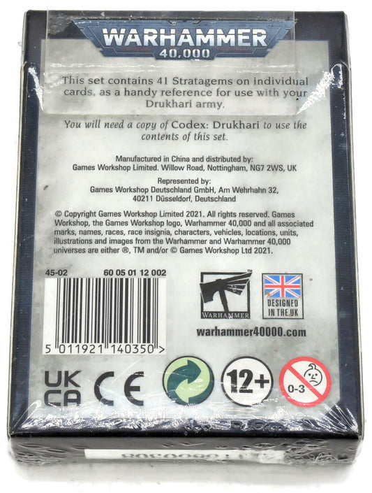 DRUKHARI Drukhari Datacard New #1 Warhammer 40K Canada only