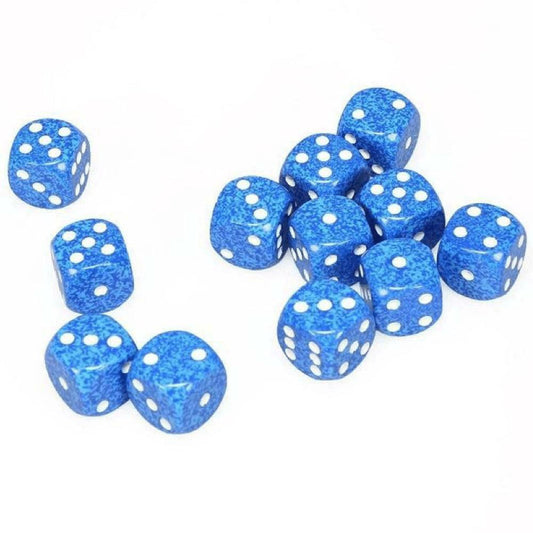 Speckled 12 * D6 Water 16mm Chessex Dice (CHX25706)