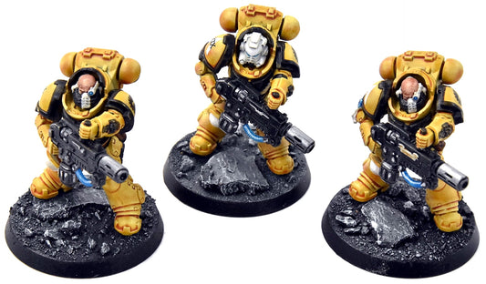SPACE MARINES Imperial Fists 3 Eradicators #3 WELL PAINTED Warhammer 40K
