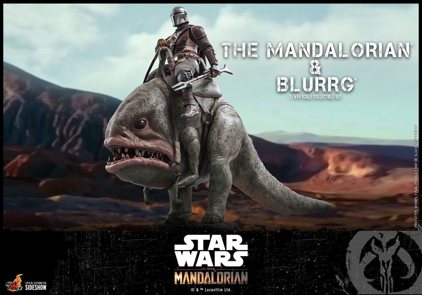 Mandalorian™ & Blurrg™ Sixth Scale Figure Set by Hot Toys Television Masterpiece Series - Star Wars: The Mandalorian™