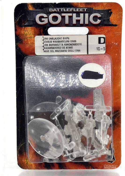 Battlefleet Gothic - Ork Onslaught Ships #1 METAL Warhammer 40K Blister