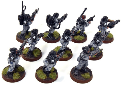 ASTRA MILITARIUM 10 Cadian Shock Troops #19 WELL-PAINTED Warhammer 40K