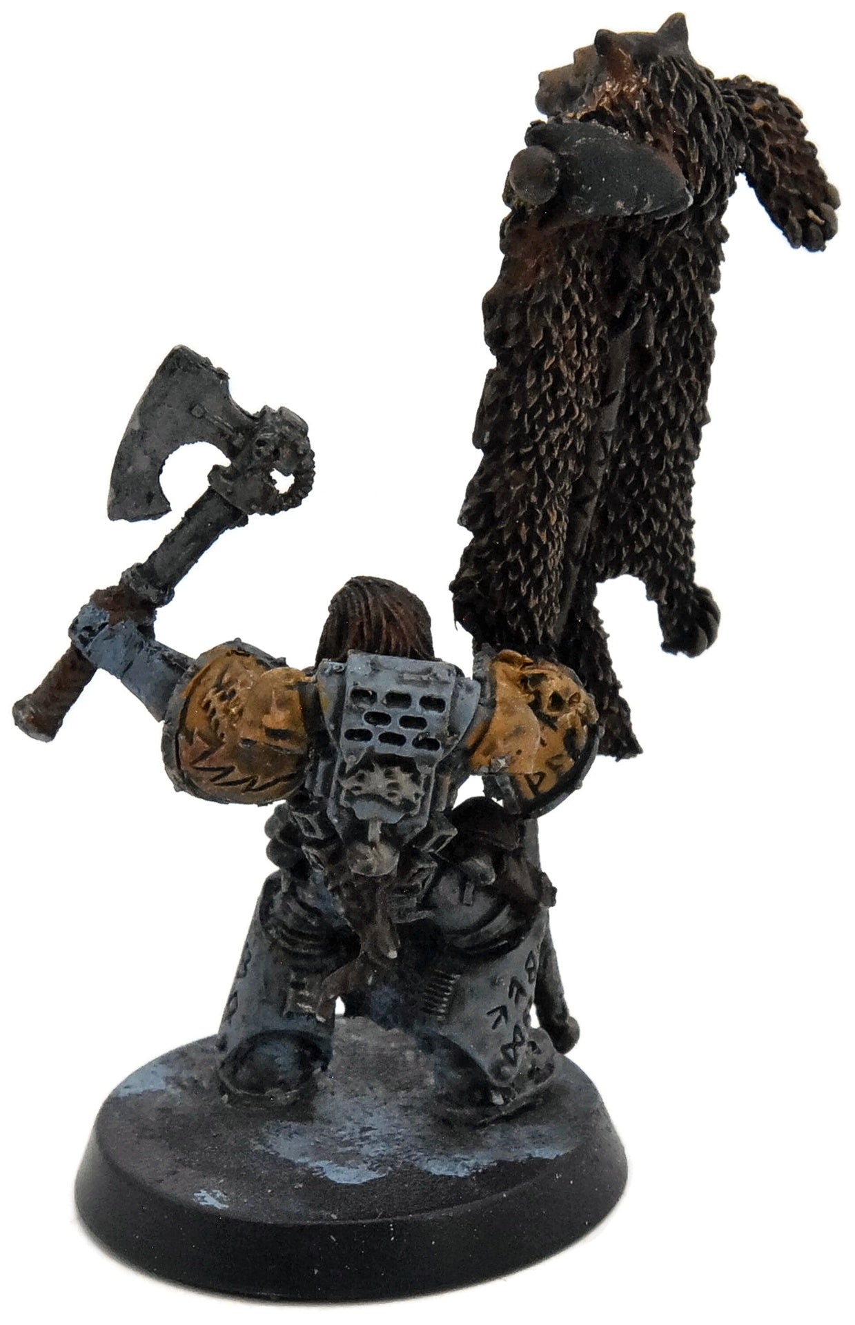 SPACE WOLVES Grey Hunter With Banner #1 Warhammer 40K