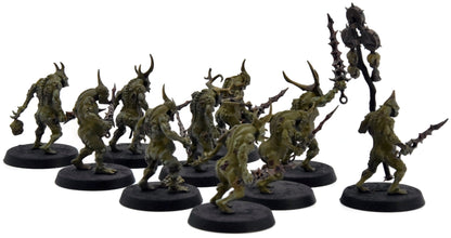 MAGGOTKIN OF NURGLE 10 Plaguebearers #3 WELL PAINTED Warhammer Sigmar