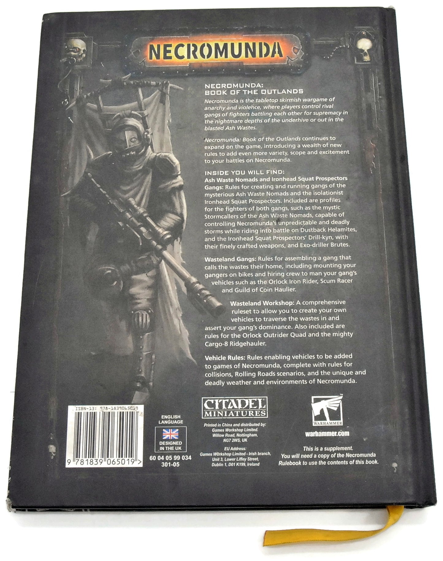 NECROMUNDA Book of the Outlands Used Good Condition