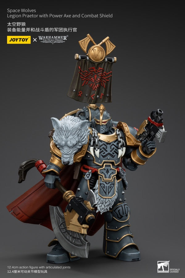 Legion Praetor with Power Axe and Combat Shield Space Wolves Joy Toy