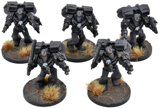 SPACE MARINES 5 Vanguard Veteran Squad #2 WELL PAINTED 40K